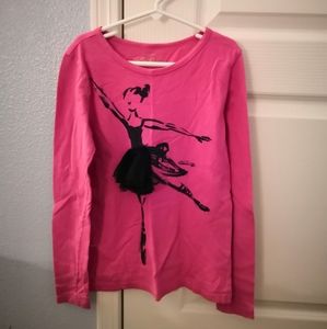 JCrew Crewcuts Pink Ballerina Long Sleeve Shirt